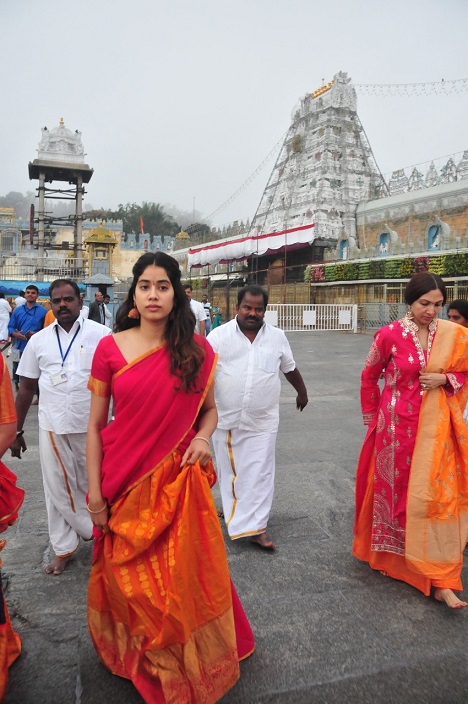 janhvi kapoor tirumala